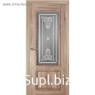 Дверное полотно «Дека», остеклённое, 2000 × 900 мм, цвет дуб светлый