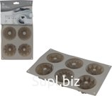 Silicone baking mold for cupcakes, 6 pcs, size: 17x28x4 cm