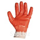 Перчатки защитные Jeta Safety, полное нитриловое покрытие, оранжевые, размер L, уп. 12 пар