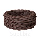 Ретро провод силовой Retro Electro, 3x2.5, коричневый, 20м, бухта