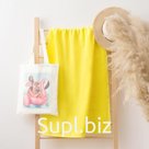 Полотенце в сумке Этель Best Friends, 70х130 см, цвет жёлтый, 100% хлопок