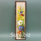 Картина "Цветы", холст, масло, 11*45см.