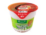 Суп - пюре томатный с зелёной фасолью с гренками быстрого приготовления 32 г