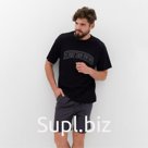 Пижама мужская KAFTAN Not found, размер 48, серая, чёрная