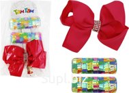 Charm Hair Clips, 3 pcs (2 sequin clips, 1 bow)