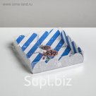 Коробка для кондитерских изделий с PVC-крышкой «Приятных моментов», 13 × 13 × 3 см