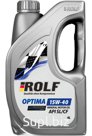 Масло моторное ROLF 15W40 Optima API SL/CF 4л пластик