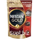 Кофе растворимый Nescafe "Gold", сублимированный, с молотым, тонкий помол, мягкая упаковка, 130г