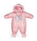 Jumpsuit-envelope "transformer", With a reflective dot, Pink, art. 147sh