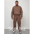 Спортивный костюм мужской, размер 50, цвет коричневый