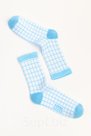 Носки SUPER SOCKS Клетка, белый