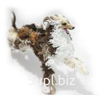 Скульптура «Белая с бежевым афганская борзая» - изготовление на заказ