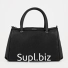 Сумка женская, отдел на молнии, наружный карман, длинный ремень, цвет чёрный