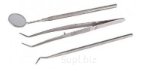 METALLIC DIAGNOSTIC INSTRUMENTS- MIRROR, PROBE, TWEEZER
