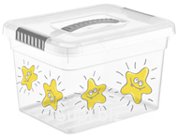 Ящик для хранения Kid's Box с ручкой 5л Звездочки