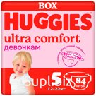 Подгузники Huggies Ultra Comfort для девочек, 5, 12-22 кг, 84 шт.