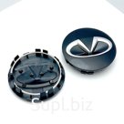 Колпачок в диск Инфинити черный хром 77-85 мм 04317