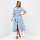 Платье женское MINAKU: Enjoy цвет голубой, р-р 52