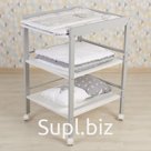 Пеленальный столик Polini kids Simple 1090, 565х714х915 мм, серо-белый