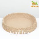 Экологичный лежак  для животных  (хлопок+рогоз),  45 х 37 х 16 см, вес до 25 кг, бежевый