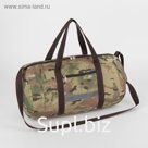 Сумка для фитнеса на молнии, наружный карман, светоотражающая полоса, цвет камуфляж