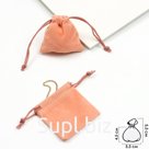 Мешочек бархатный, 5.5×5.5, персиковый