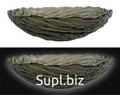 Salad bowl "Whirlwind", d20cm, dark glass