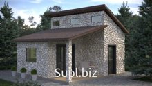 Строительство домов, бань, беседок, дачных домов из натурального камня, деревянные, комбинированные строения камень-дерево. Проектируем, строим так же банные к…