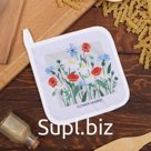 Прихватка «Доляна. Полевые цветы», 17×17 см, 35% хлопок, 65% п/э, ватин 250 г/м²