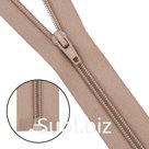 Молния витая т5 1 замок 85см (128 бежевый), 10 шт