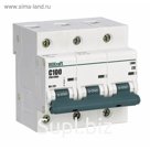 Выключатель автоматический DEKraft ВА-201, 3п, 80 А, х-ка С, 10 кА