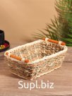 Корзина плетеная 23x17x9 см, ротанг