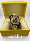 Часы Invicta Chronograph Gold Rubber Strap Watch