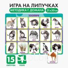 Развивающая игра на липучках «Животные зоопарка», по методике Г. Домана