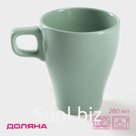 Кружка Доляна Coffee break, 280 мл, керамика, бирюзовая