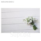 Фотофон винил "Белые ландыши" 80х125 см