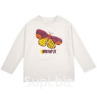 Лонгслив для девочки, рост 122 см, цвет молочный