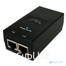 Ubiquiti Блок питания  POE-24-12W EU с PoE 220 VAC -&gt; 24VDC 0.5A