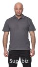 Футболка поло "Mini Logo T-Shirt"(Мини лого) (хлопок, серый) 7PO-01GR