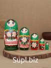 Матрешка "Ромашковый луг" 5 кукольная