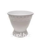 Кашпо 10,5 л с поддоном (бел.)