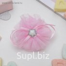 Зажим для волос "Балерина" звёздочки, розовый