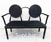 Металлическая лавка под принт, цвет каркаса черный