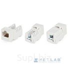 Hyperline KJNE-8P8C-C5e-90-WH Вставка Keystone Jack RJ-45 8P8C , категория 5e, 110 IDC, заделка с помощью NE-TOOL, белая
