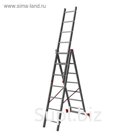 Лестница Halta 2230306, трехсекционная, алюминиевая, 3х6