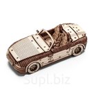 Wooden construction set, prefabricated model of the car DROVO Roadster 007