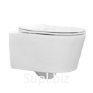 Унитаз подвесной Comforty CF41273WH, безободковый, сиденье дюропласт