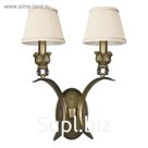 Бра ANTIQUE 2х40Вт E14 бронза 20x37x43см