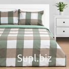 Постельное бельё дуэт «Этель» Olive cage, новосатин