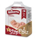 Подгузники BONERO: New Born №1 (от 2 до 5 кг) 50 шт.; Mini №2 (от 3 до 6 кг) 76 шт.; Midi №3 (от 4 до 9 кг) 68 шт.; Maxi№4 (от 7 до 18 кг) 60 шт.; Junior №5 (о…